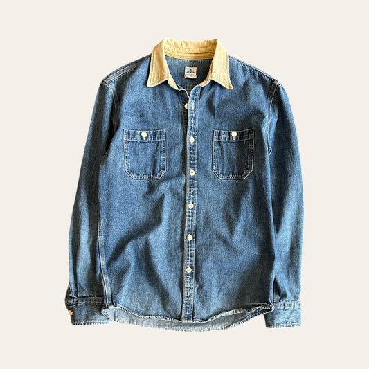 Post Overalls Denim Shirt Size XL