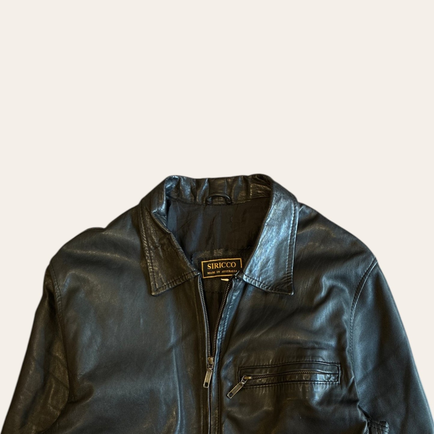 Siricco Leather Jacket Size L