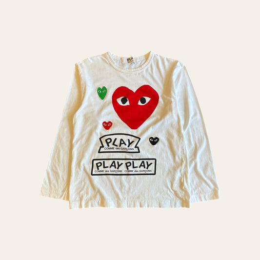 CDG Play Long Sleeve Size M