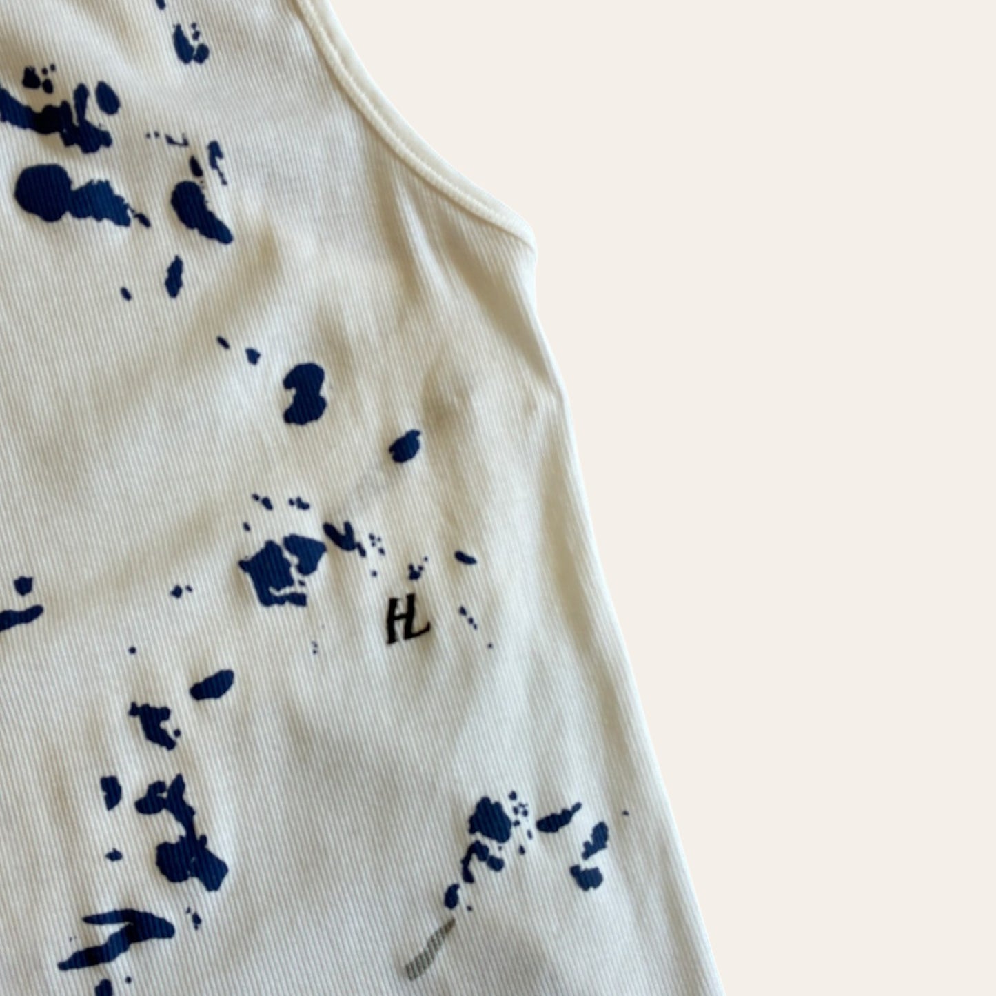 Helmut Lang Paint Splatter Tank Top Size XS