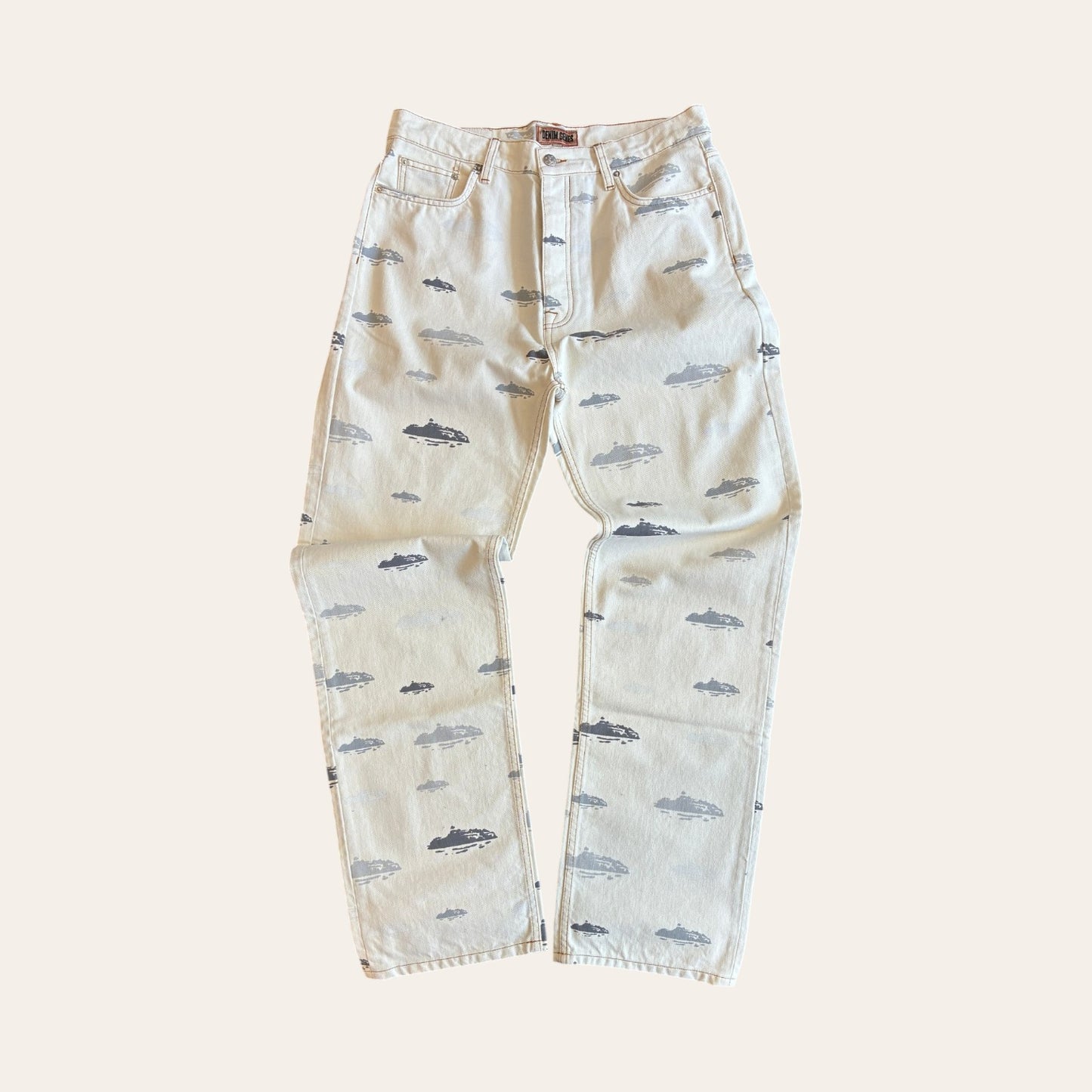 Brand New Corteiz Logo Denim Size L
