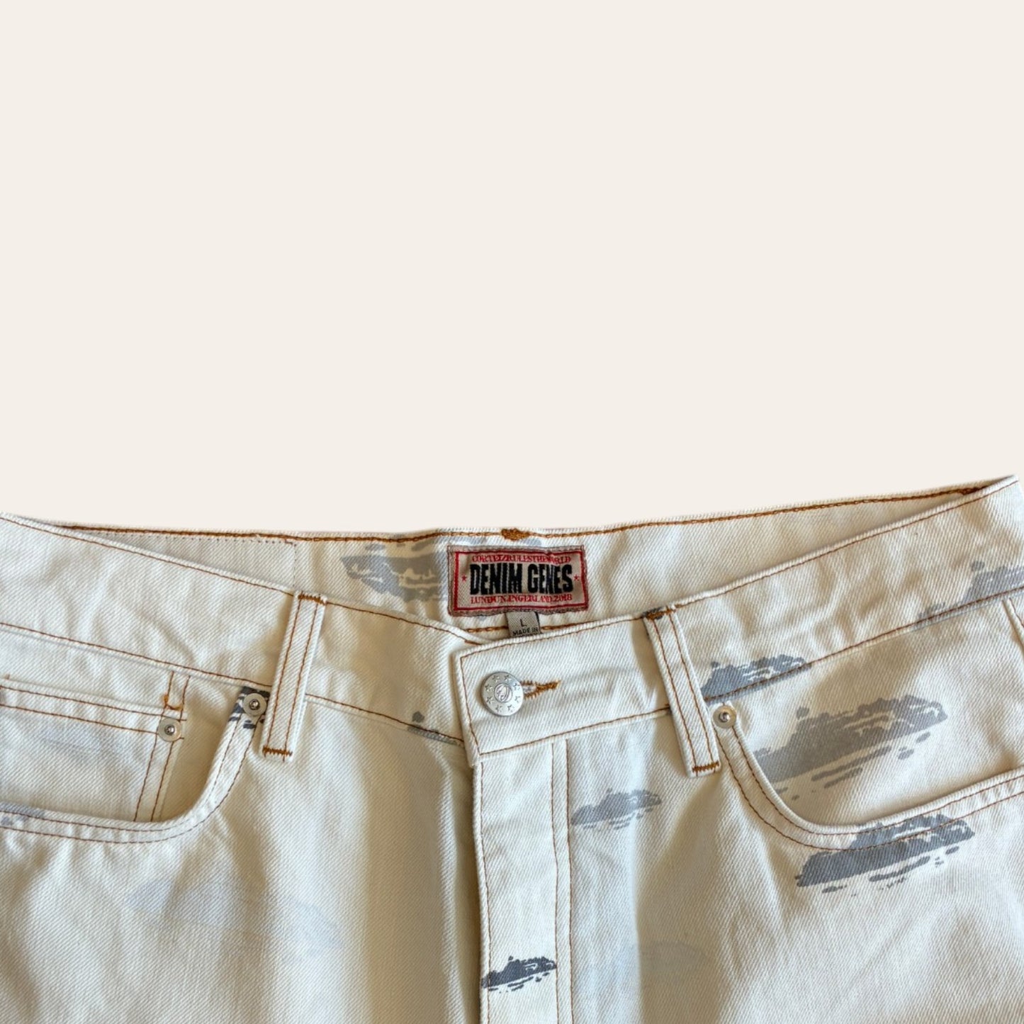 Brand New Corteiz Logo Denim Size L