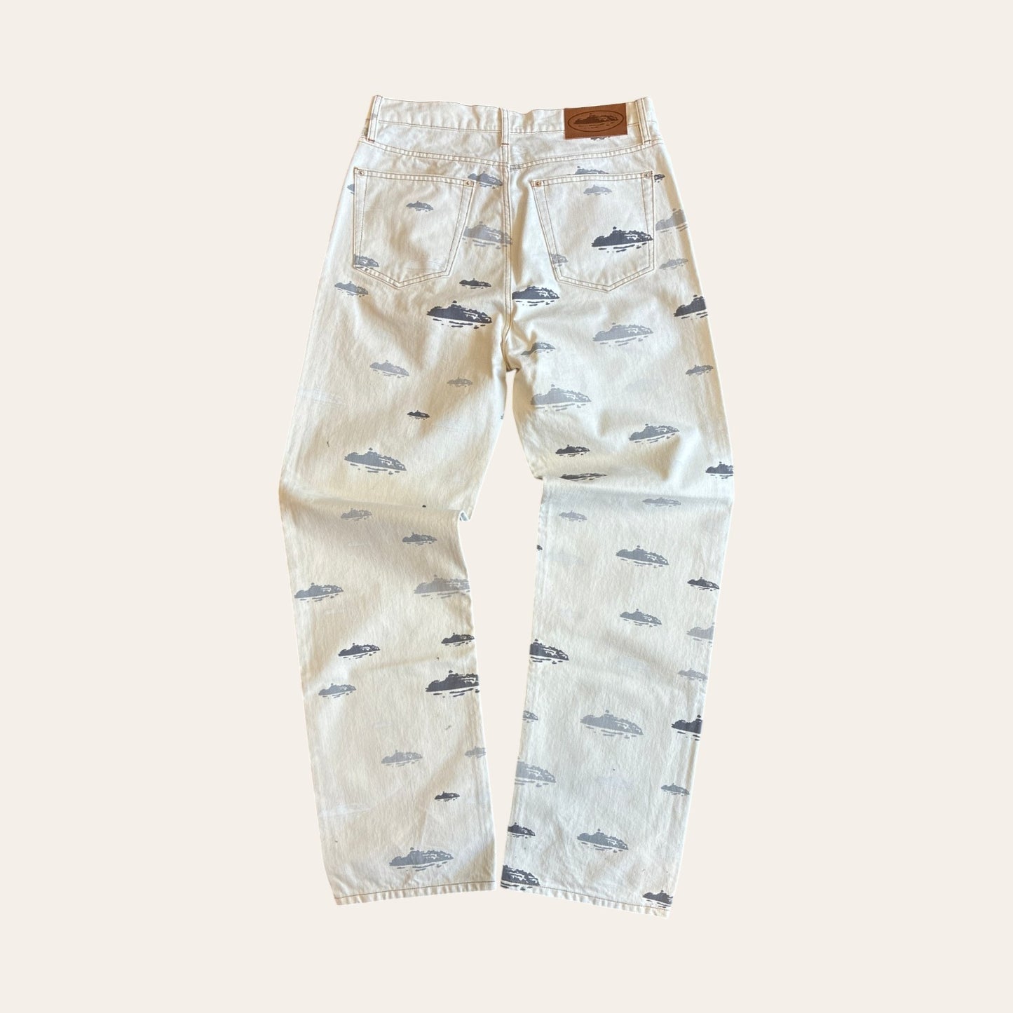 Brand New Corteiz Logo Denim Size L