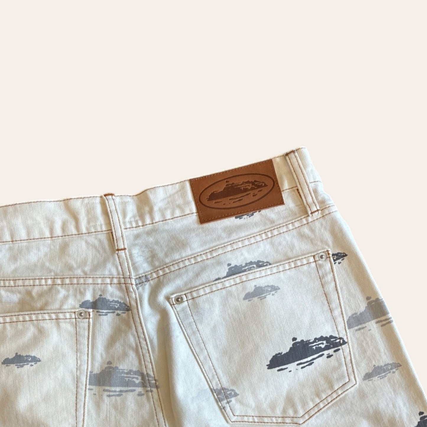 Brand New Corteiz Logo Denim Size L