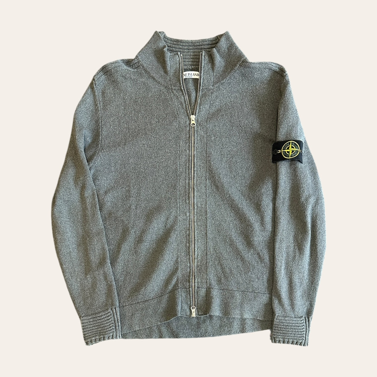 2011 Stone Island Zip Up Knit Grey Size L