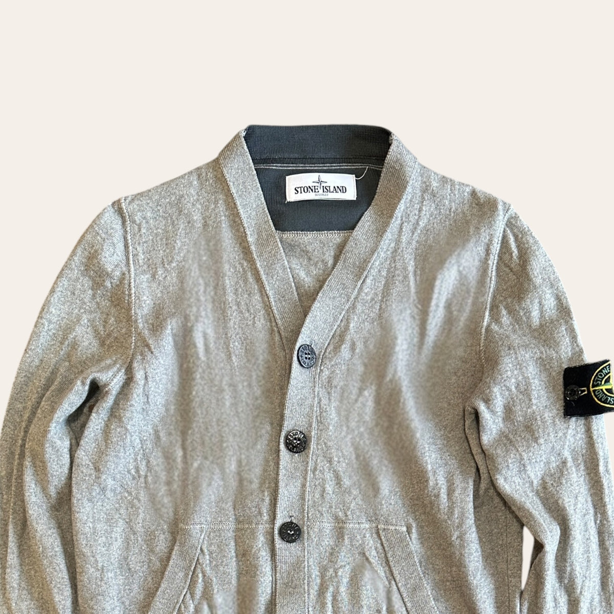 2012 Stone Island Wool Cardigan Grey Size M
