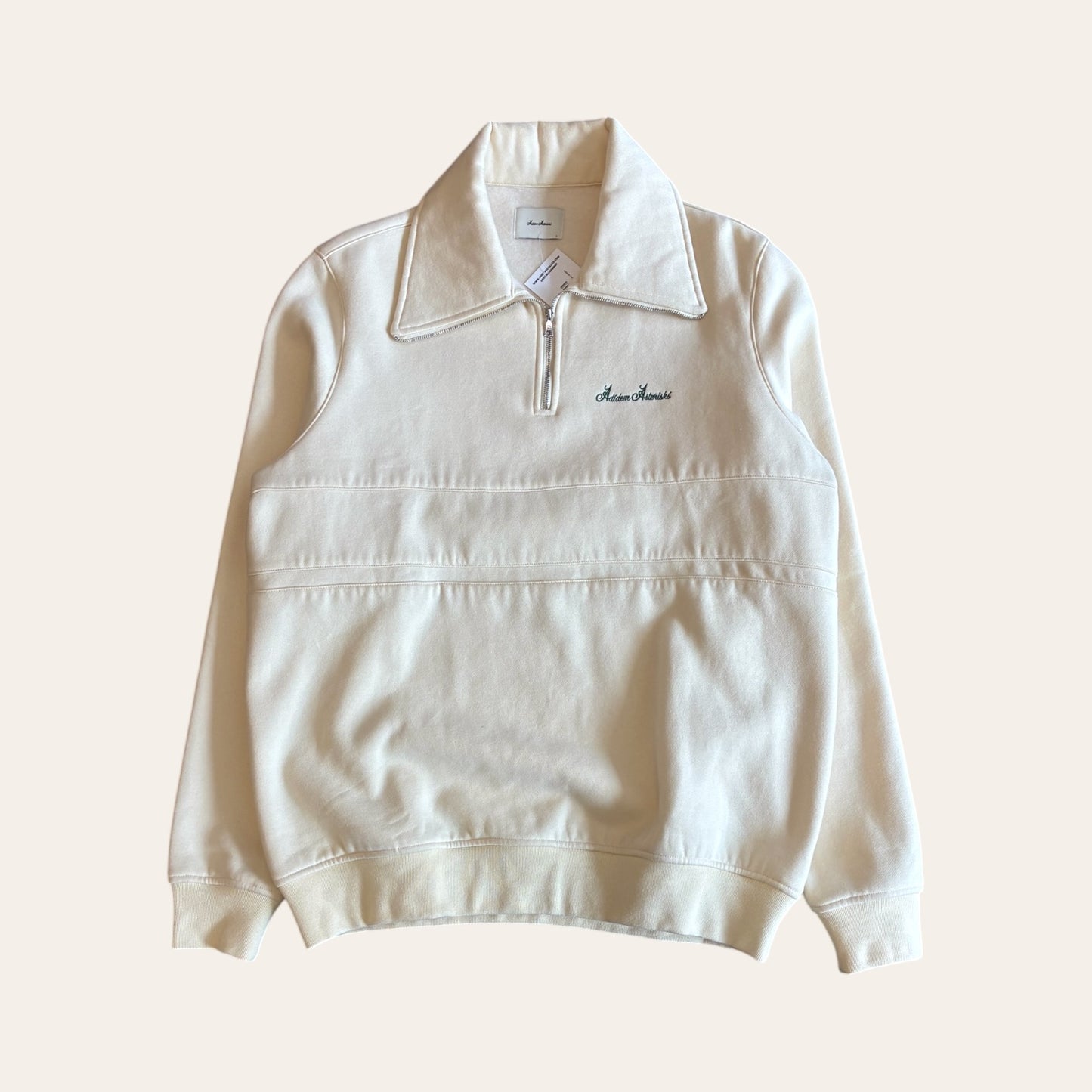 Adidem Asterisks Quarter Zip Cream Size L