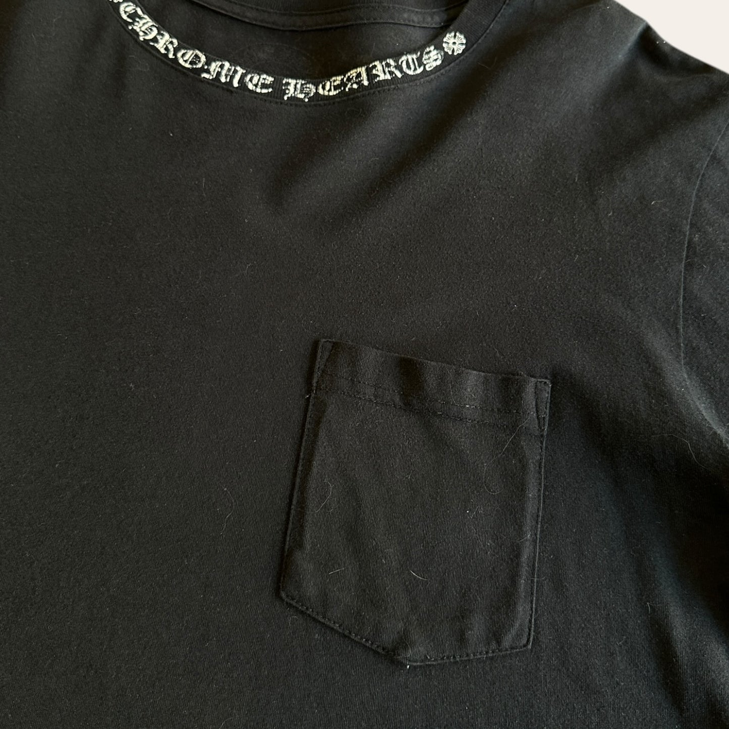 Chrome Hearts Script Collar Logo Long Sleeve Size M
