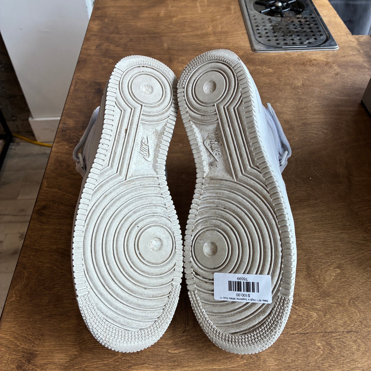 Nike AF1 High x Supreme White Size 11