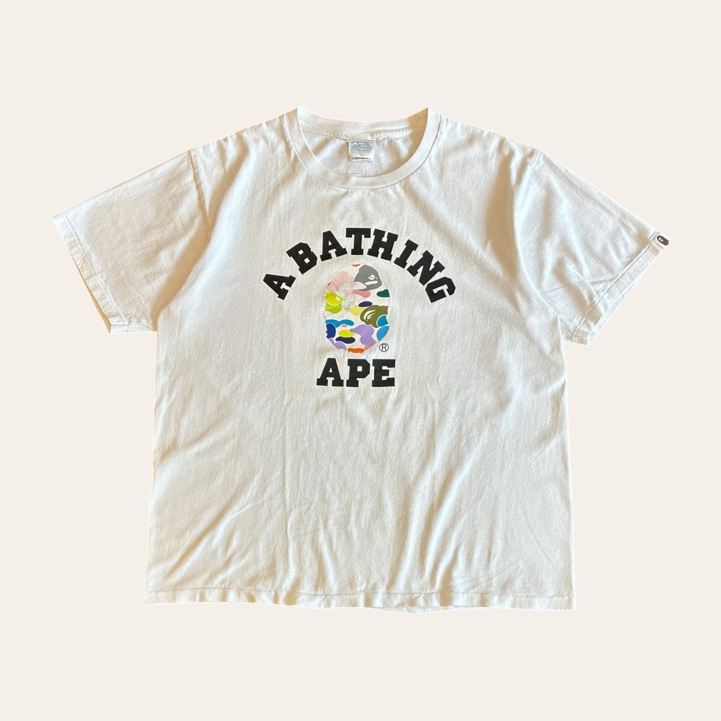Bape Multi Colour Tee Size L