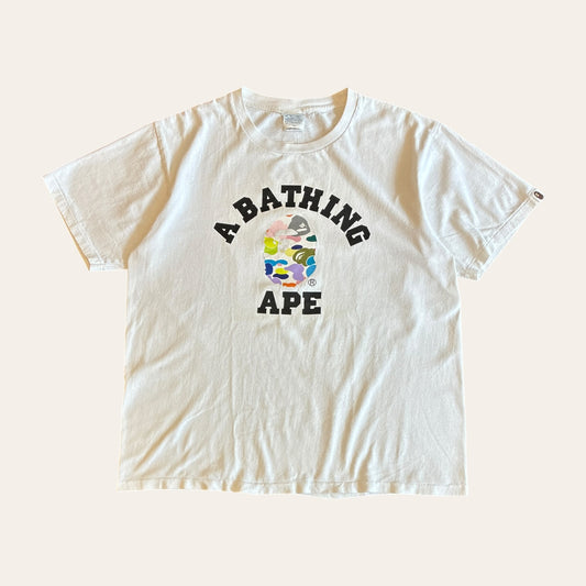 Bape Multi Colour Tee Size L