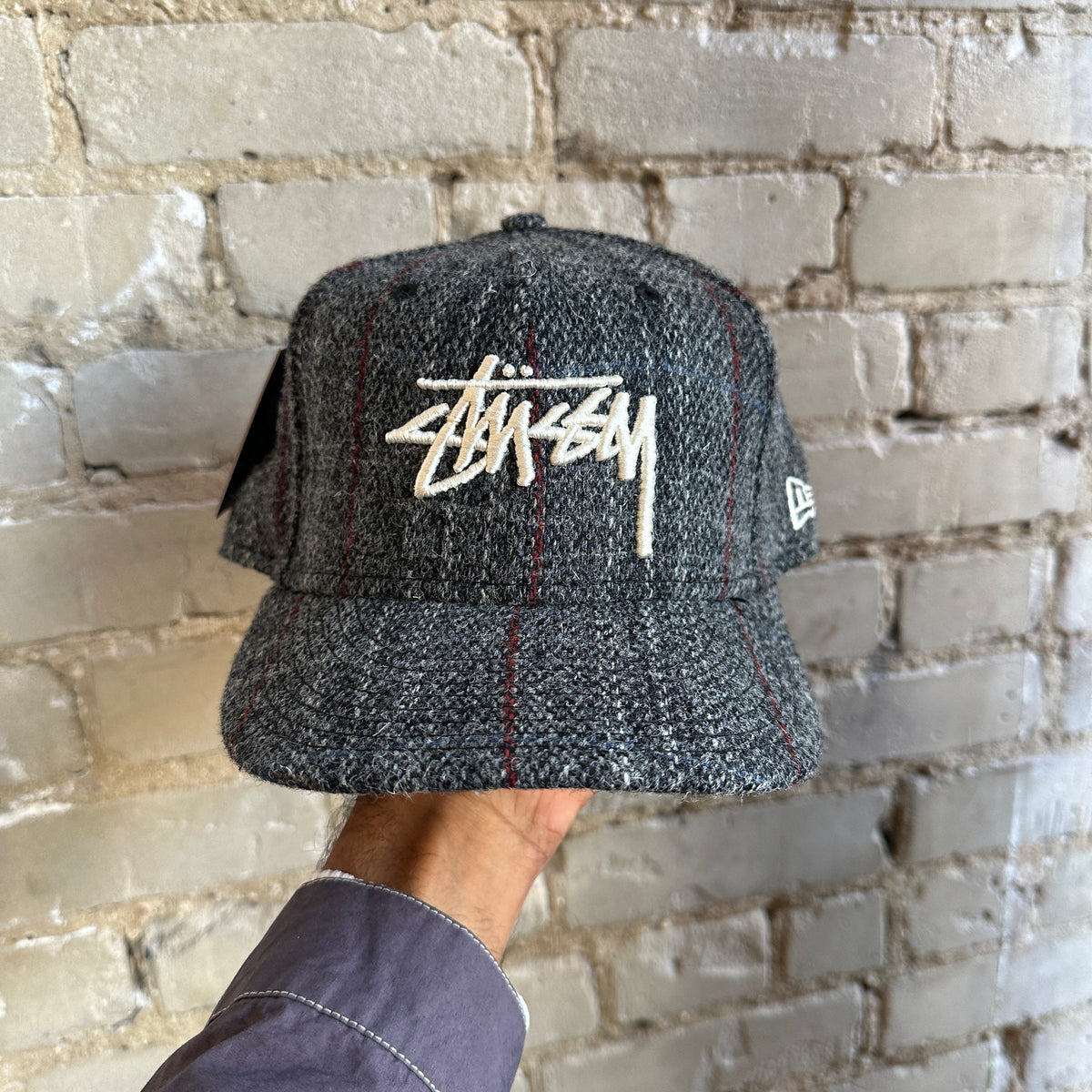 Stussy Tweed Fitted Size 7 1/2