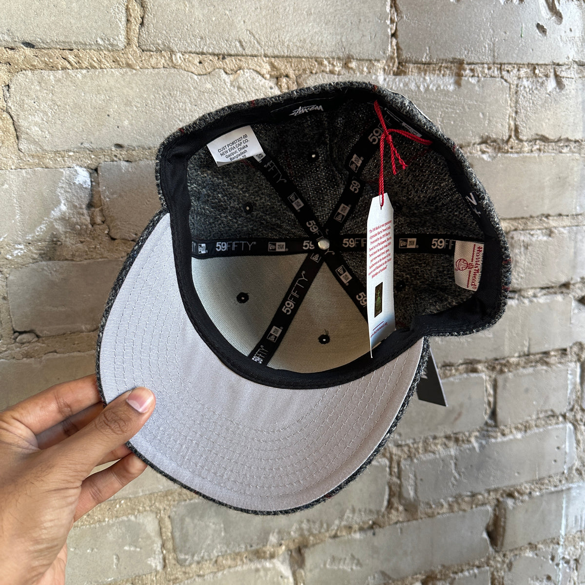 Stussy Tweed Fitted Size 7 1/2