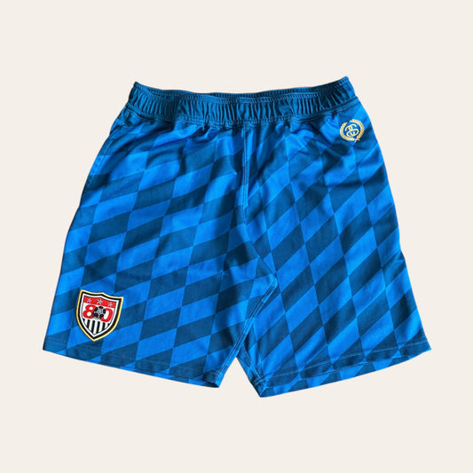 Stussy Football Shorts 'Blue' Size S