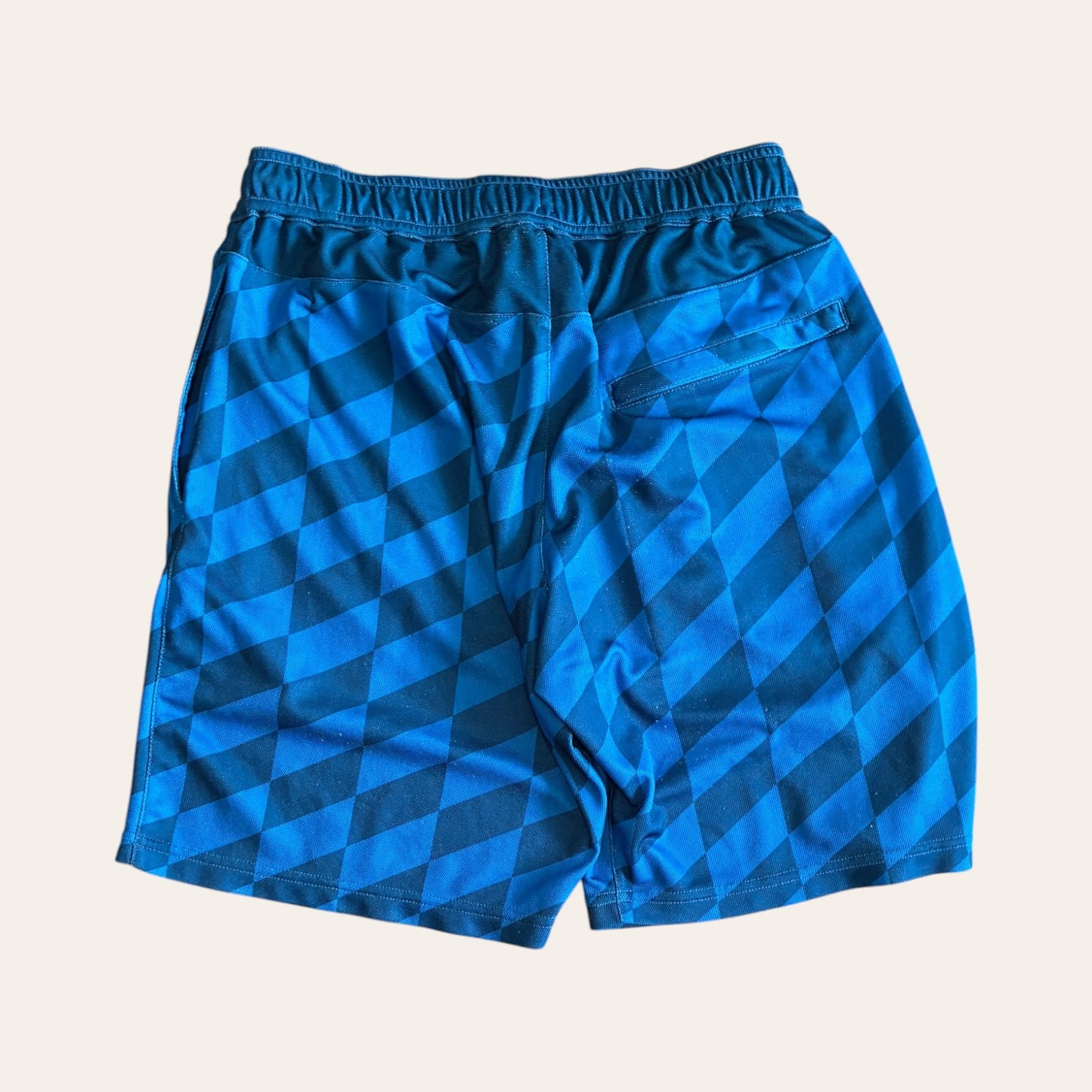Stussy Football Shorts 'Blue' Size S