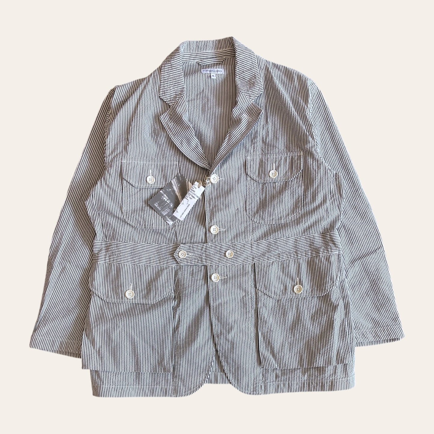 Engineered Garments 'Pinstripe' Chore Jacket Size L