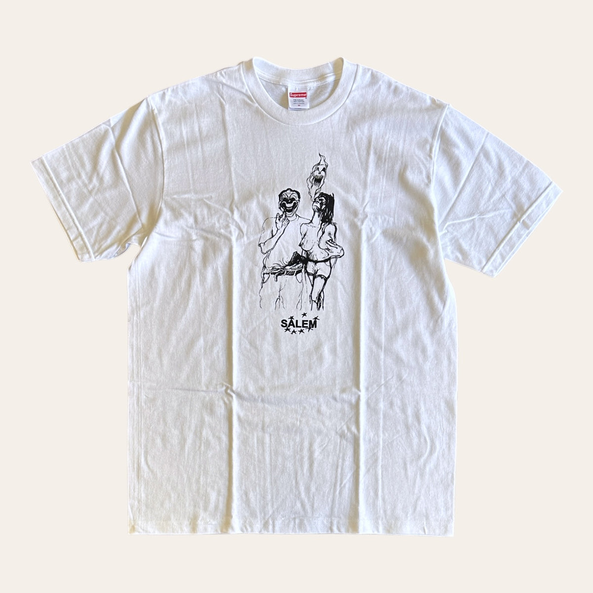 Brand New Supreme Salem Tee White Size M