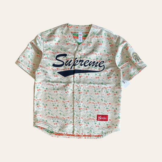 Brand New Supreme Floral Baseball Jersey Size M
