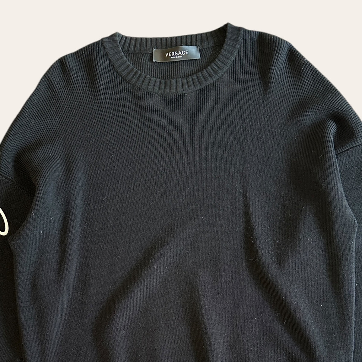 Versace Knit Sweater Black Size L