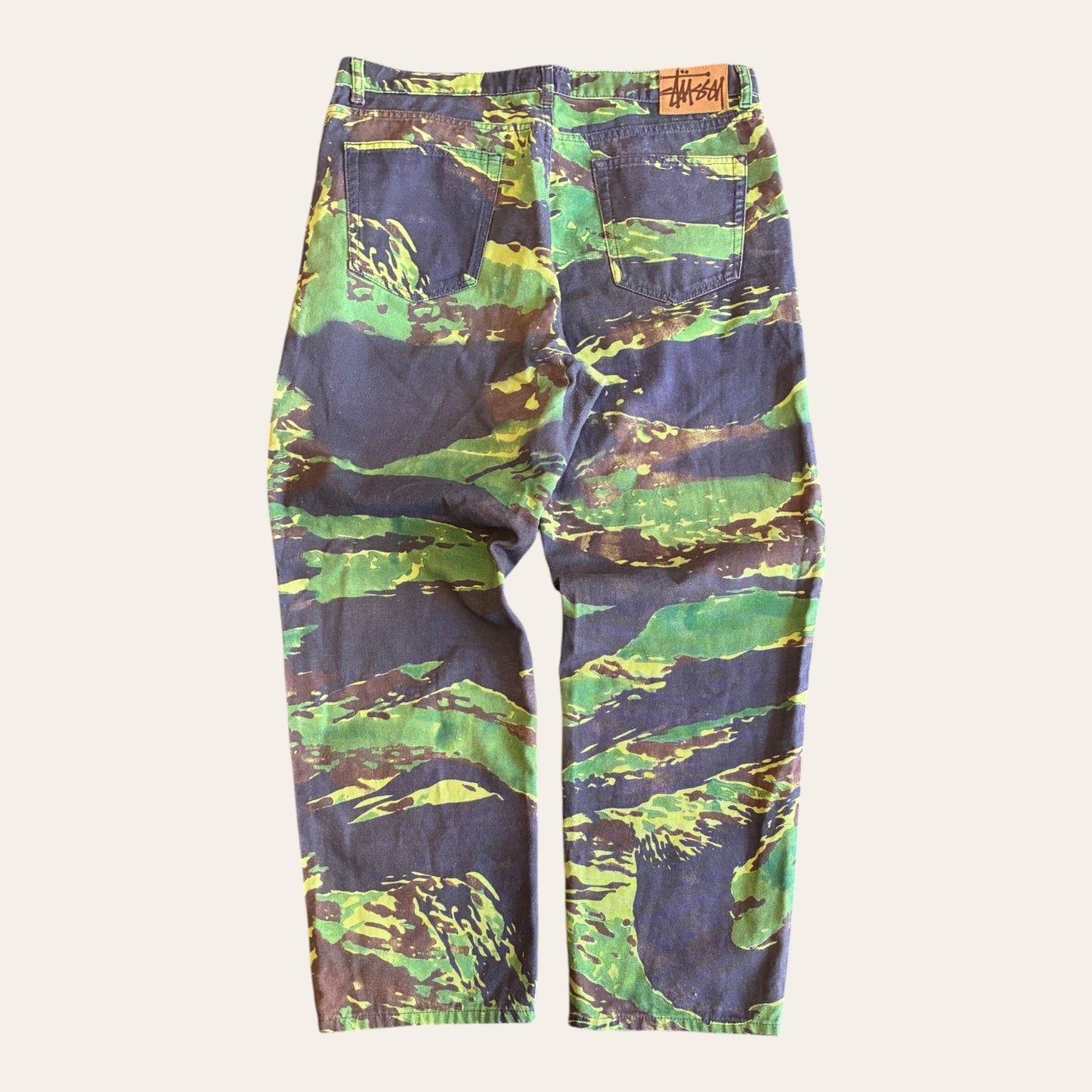Stussy Big Ol Jeans Camo Size 34