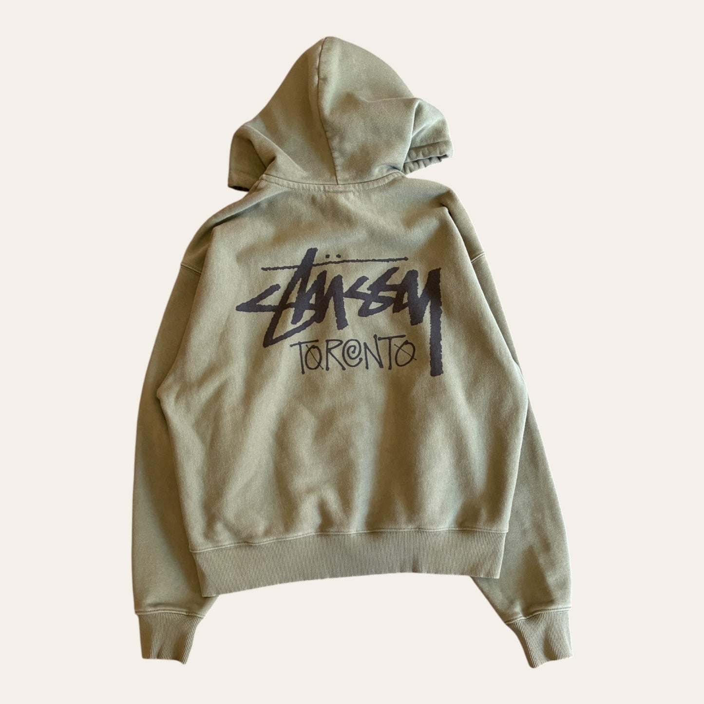 Stussy Toronto Zip Hoodie Olive Size L