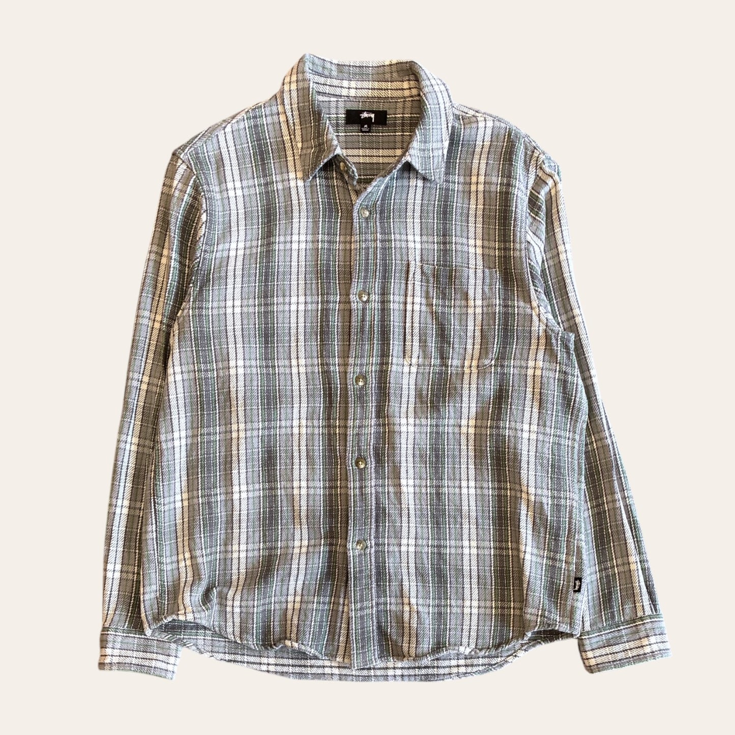 Stussy Flannel Blue/Green Size M