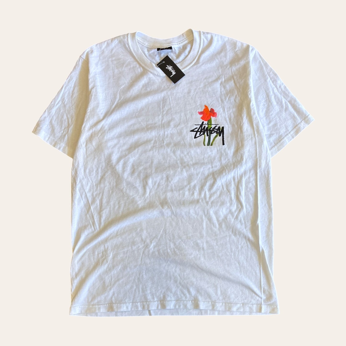 Brand New Stussy Flower Tee Size M