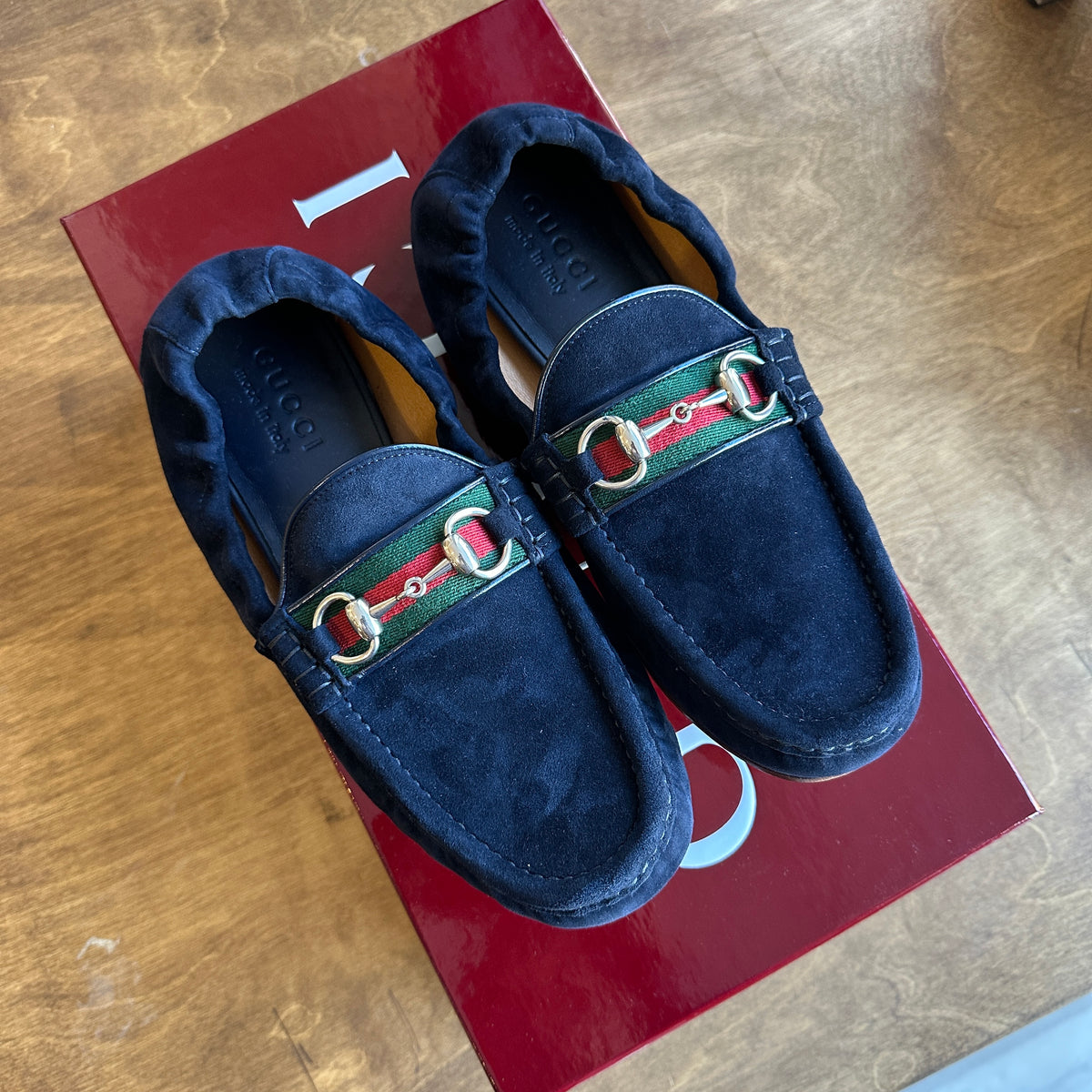 Brand New Gucci Horsebit 1953 Loafer Suede Size 8.5