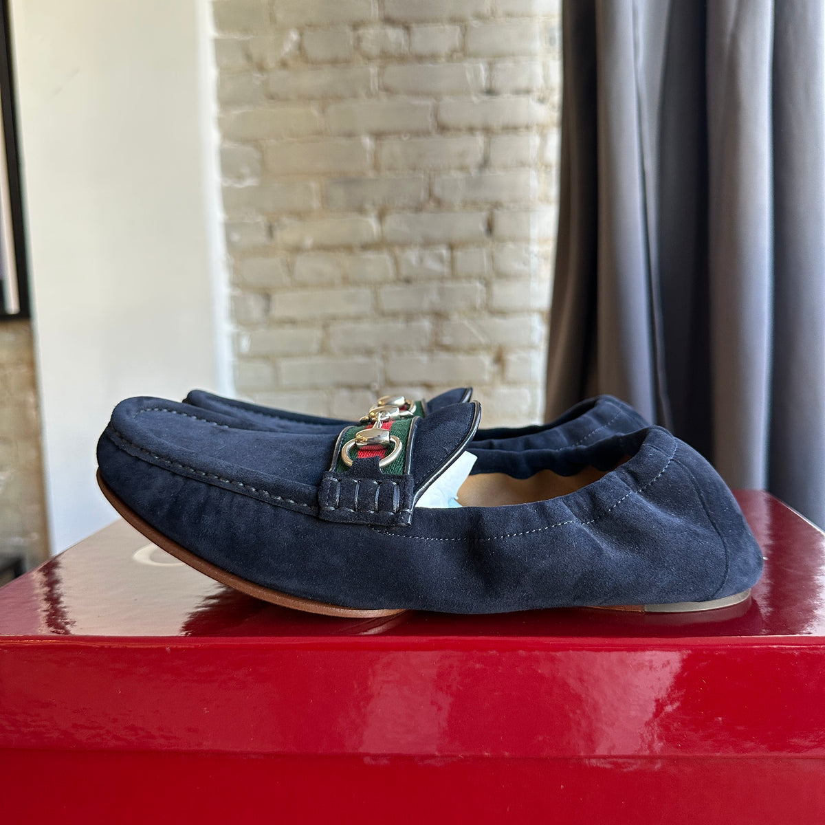 Brand New Gucci Horsebit 1953 Loafer Suede Size 8.5
