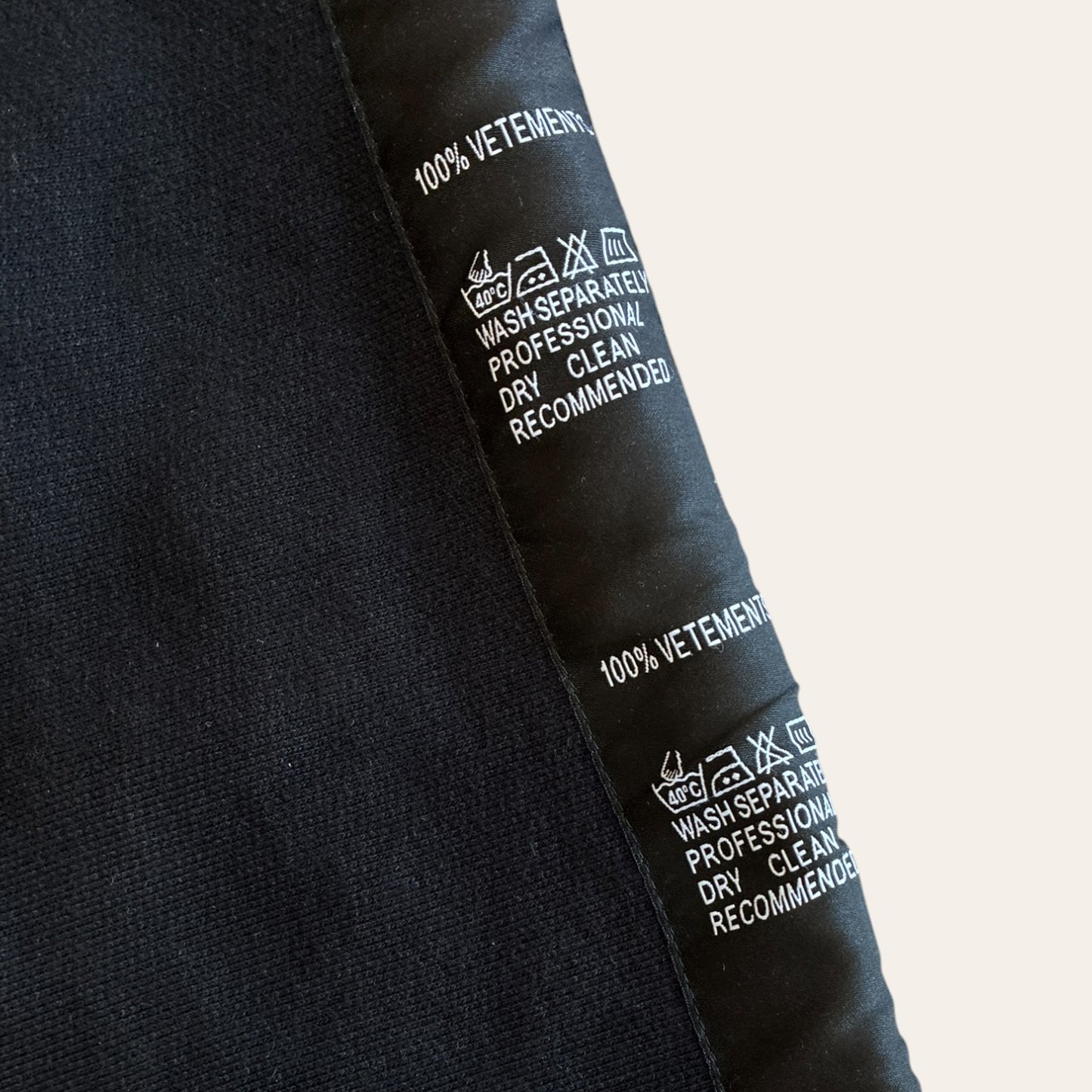 Vetements Wash Tag Sweatpants Size L