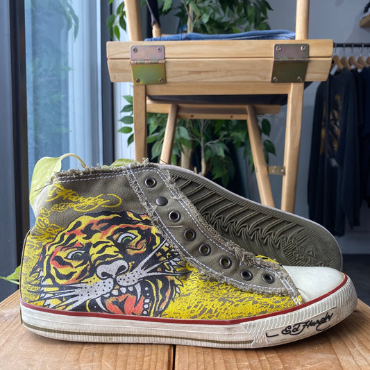 Ed Hardy High Top Sneaker Size 9