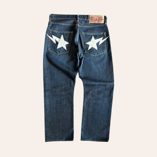 00s Bape Bapesta Jeans Size 34
