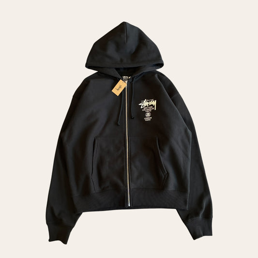Brand New Stussy World Tour Zip Hoodie Size L