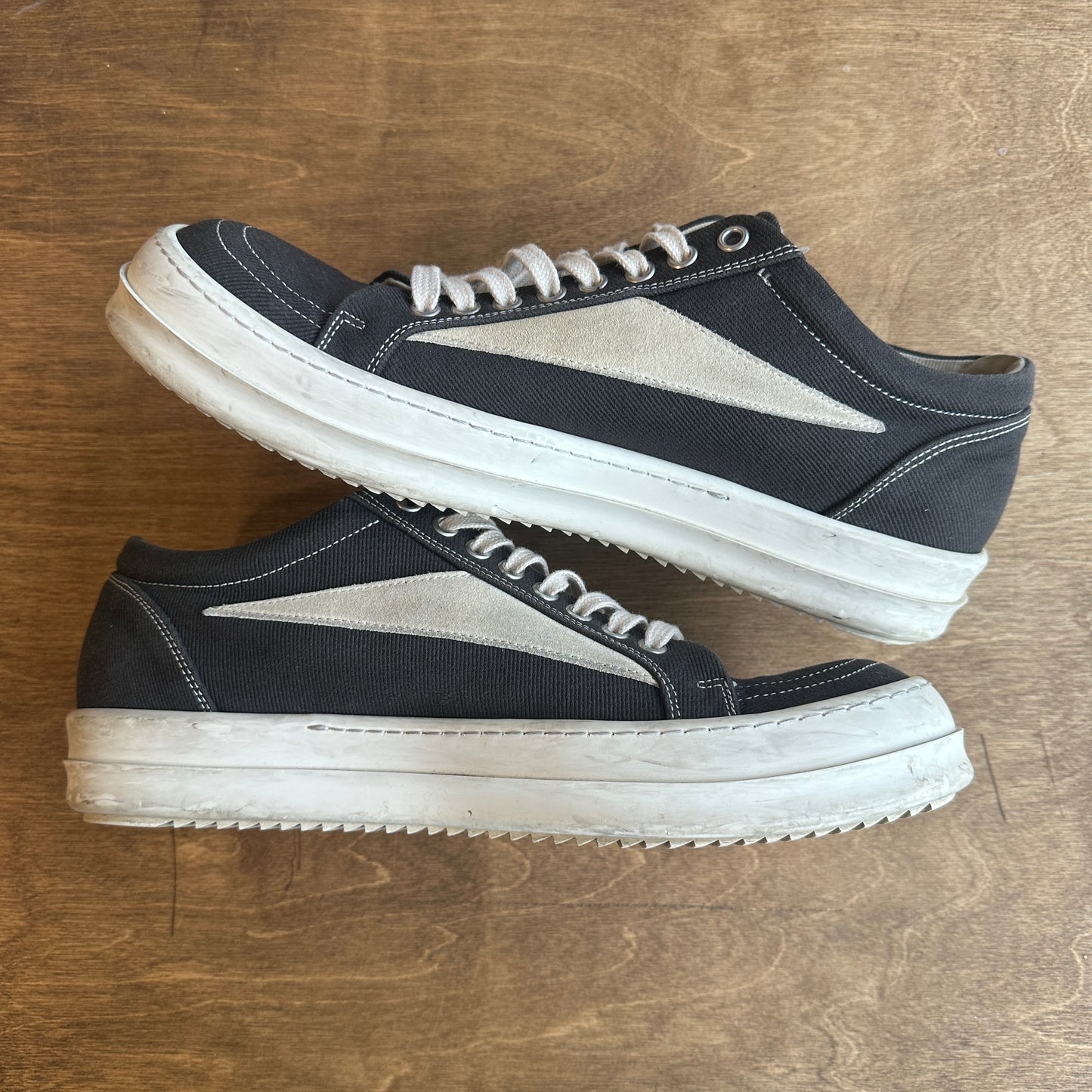 Rick Owens Drkshdw Canvas Vintage Sneaker Size 43