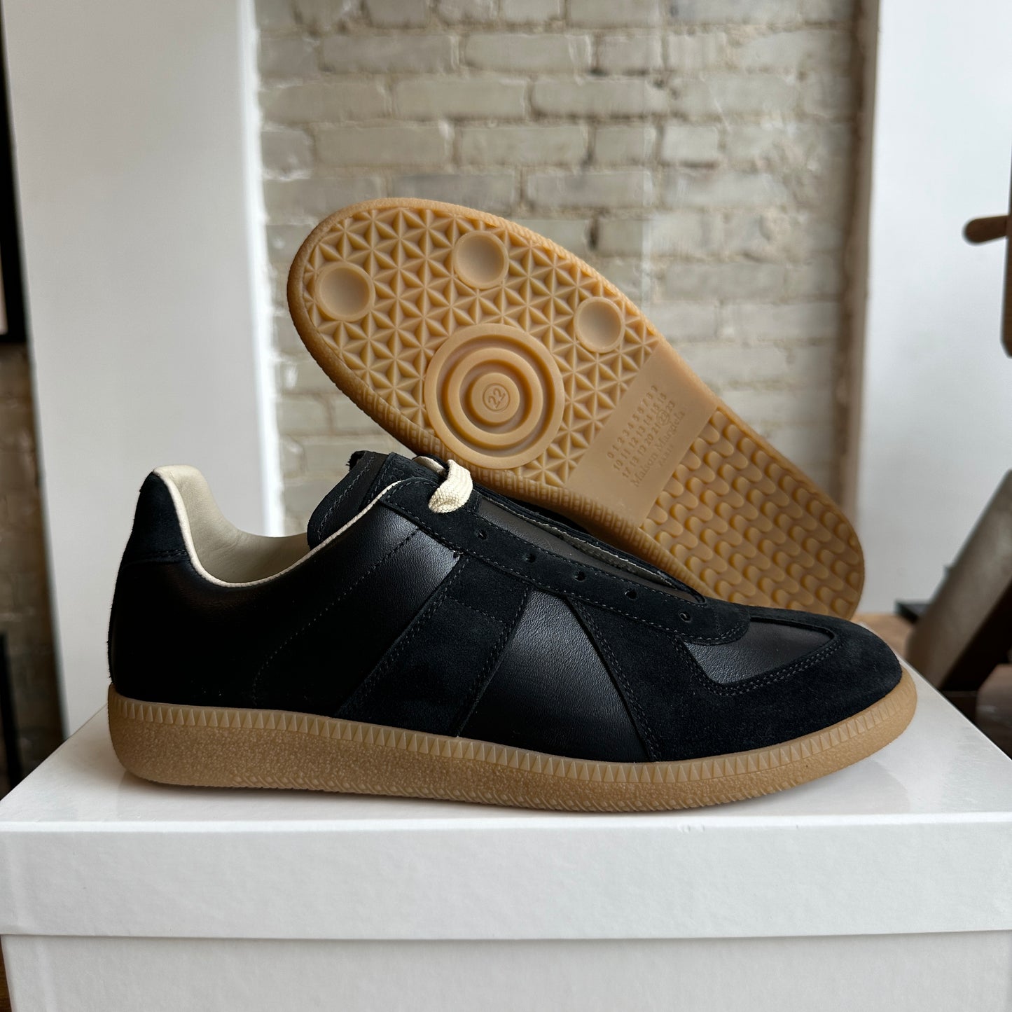 Brand New Maison Margiela GAT "Black/Gum" Size 39