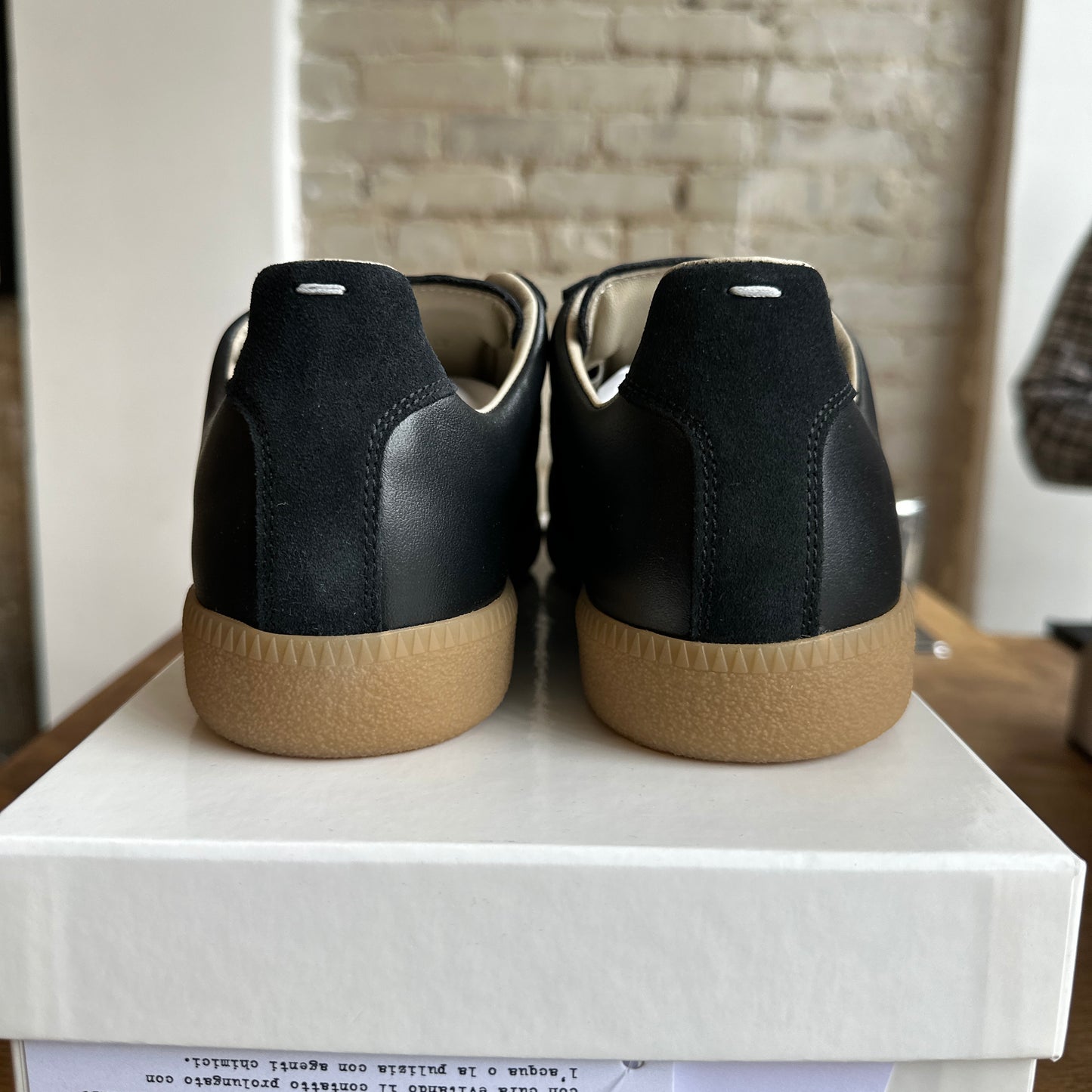 Brand New Maison Margiela GAT "Black/Gum" Size 39