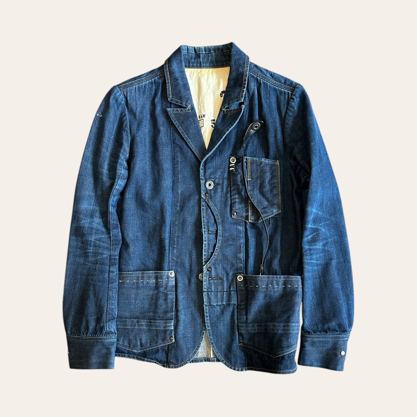 2007 G Star Raw Denim Blazer Size S