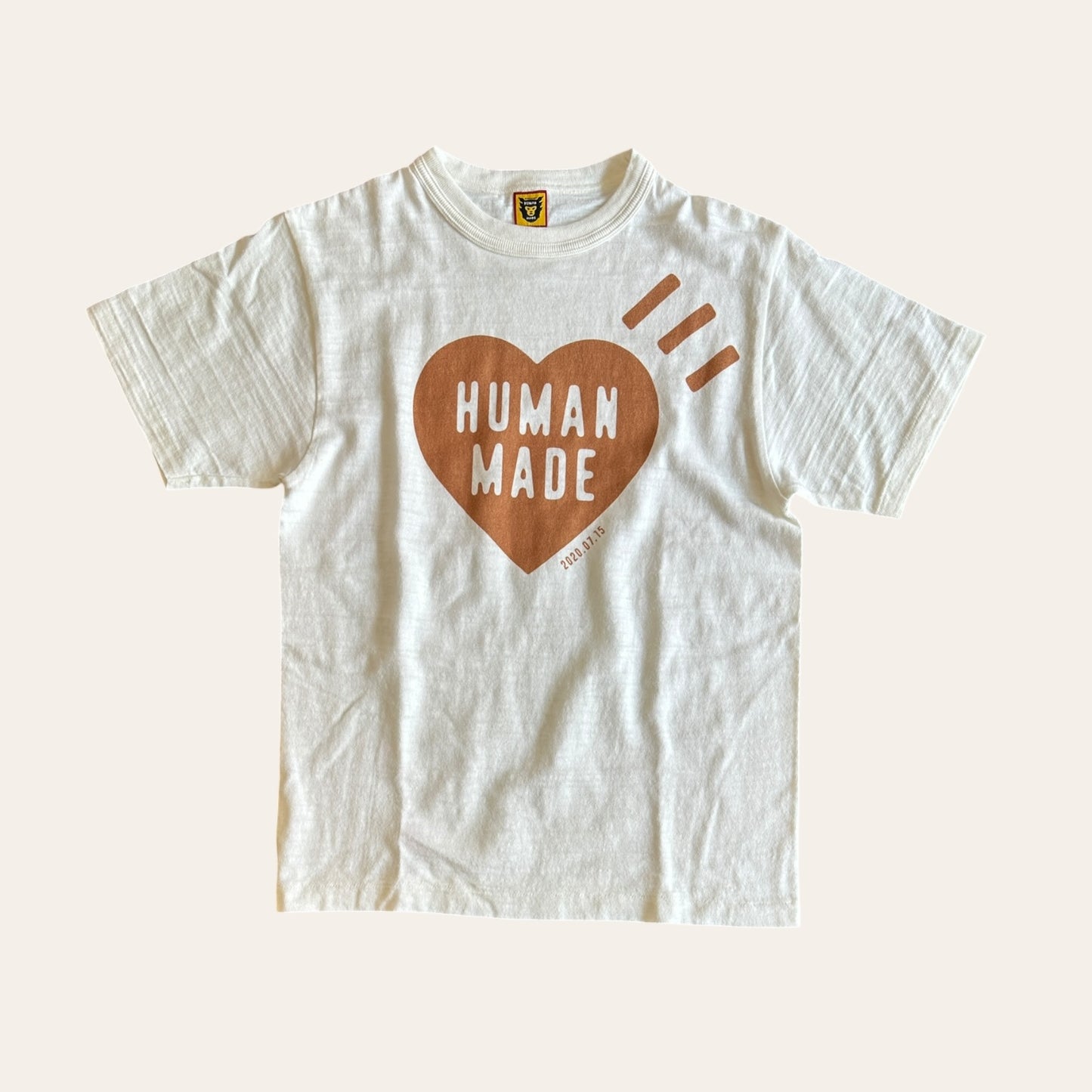 Human Made Brown Heart Tee Size S
