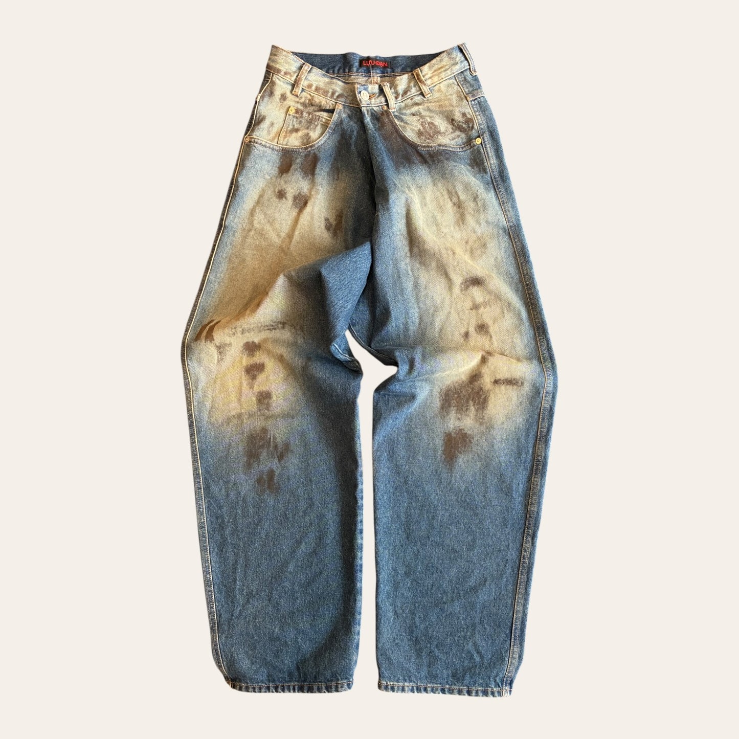 LU'U DAN Mud Wash Denim Jeans Size 28