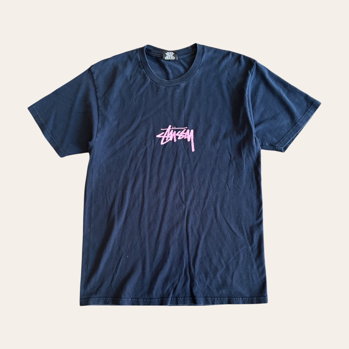 Stussy Pink Logo Tee Size M