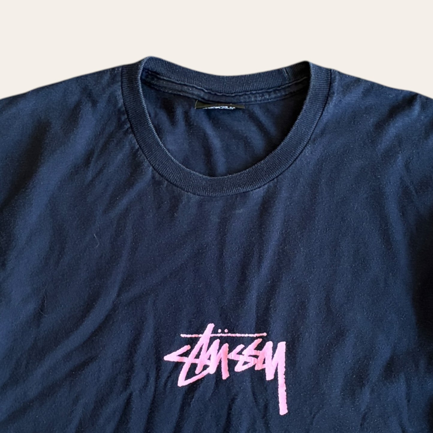 Stussy Pink Logo Tee Size M