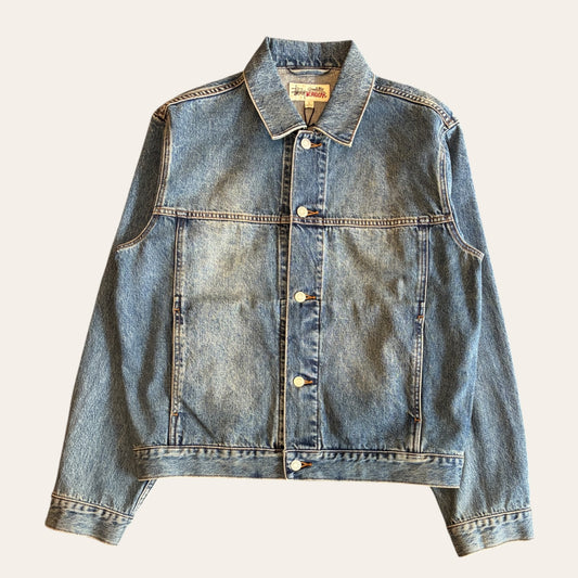 Brand New Stussy Trucker Denim Vtg Size L