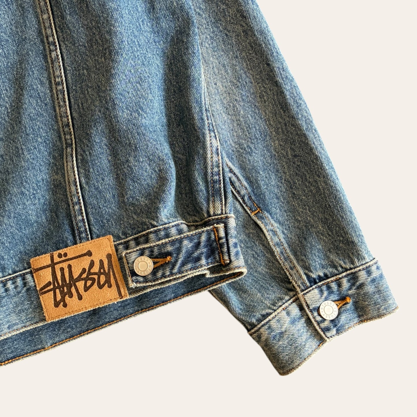 Brand New Stussy Trucker Denim Vtg Size L