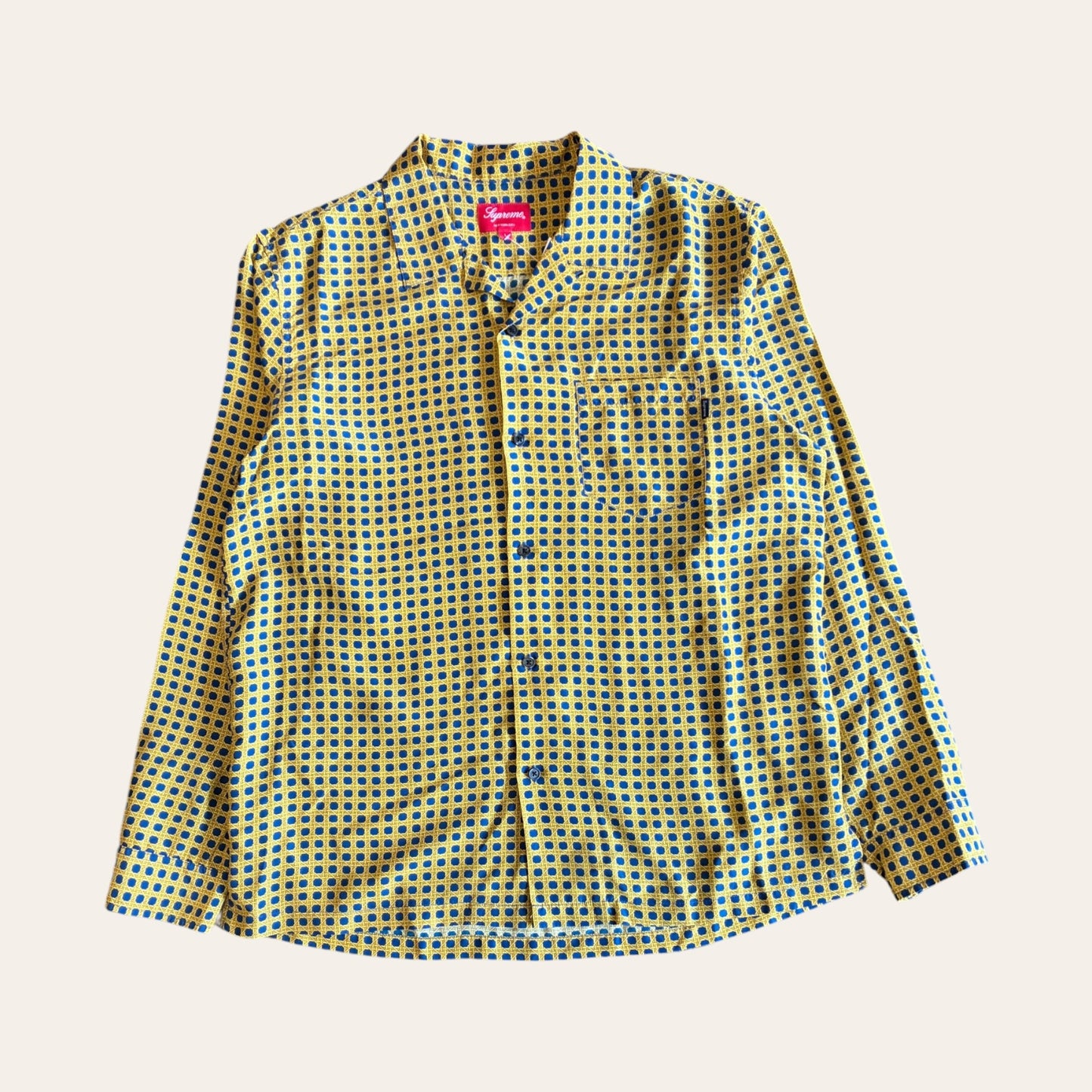 Supreme Silk Patterned Shirt Size L