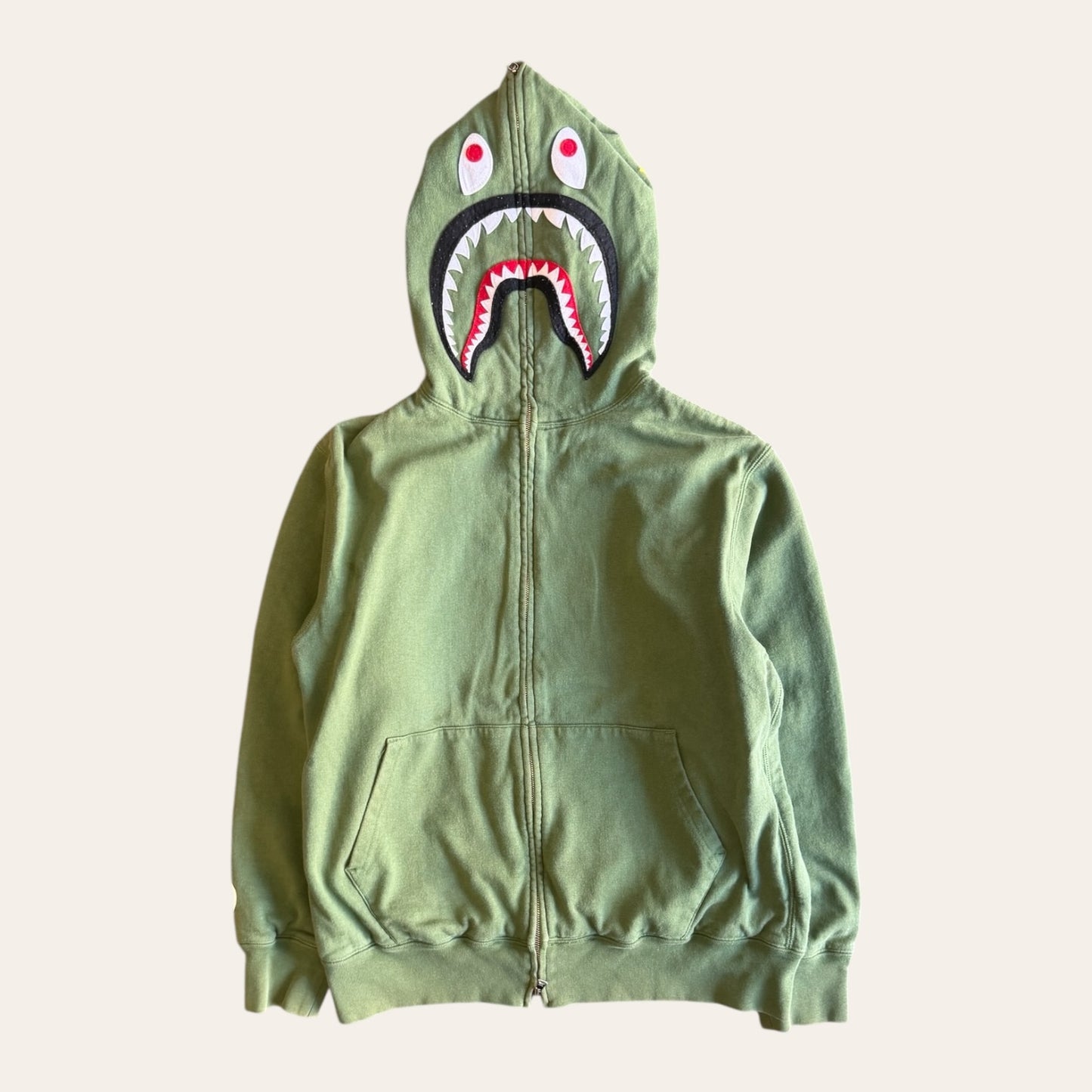 Bape Thermal Zip Up Hoodie Size M