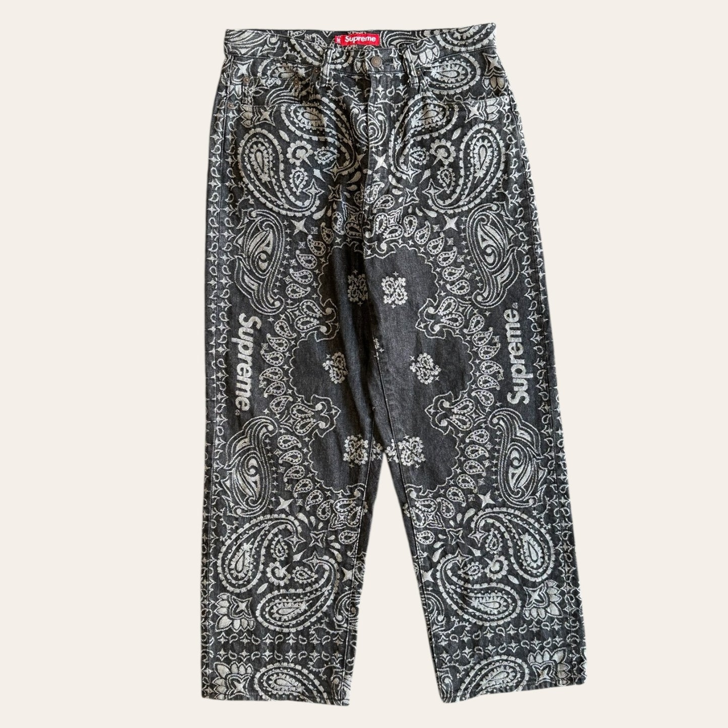 Brand New Supreme Bandana Jacquard Jeans Size 30