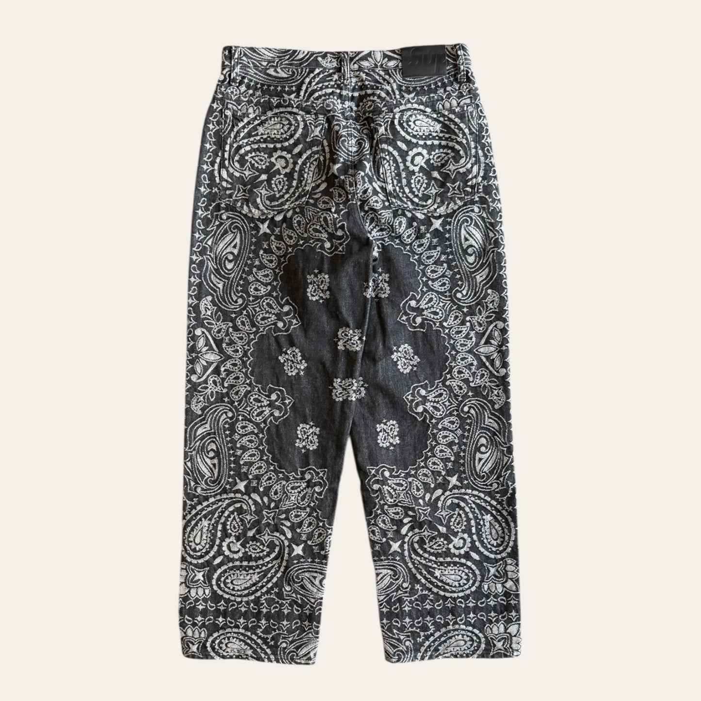 Brand New Supreme Bandana Jacquard Jeans Size 30