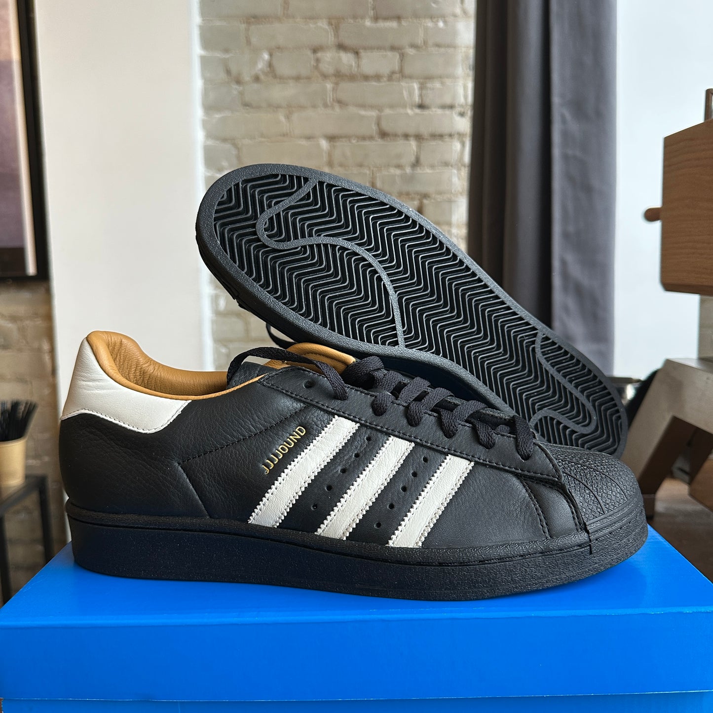 Brand New Jjjjound x Adidas Superstar "Black" Size 11