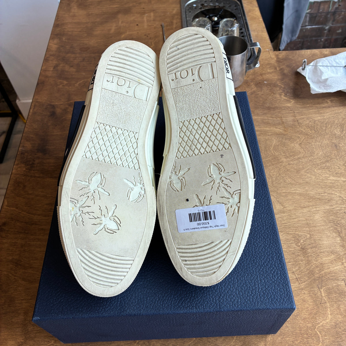 Dior B23 High Top Oblique Sneakers Size 9