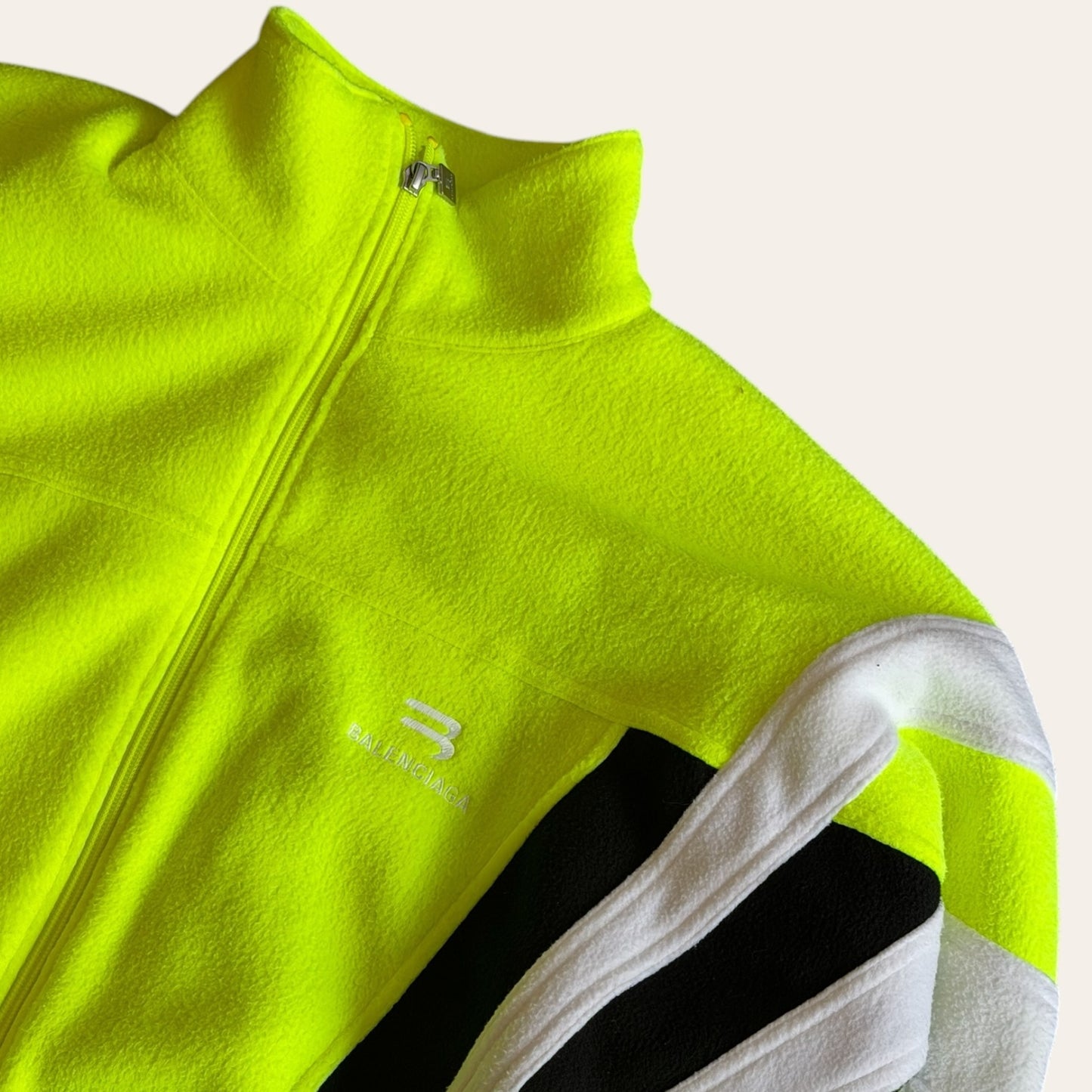 Balenciaga Fleece Jacket Neon Size S